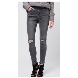 Topshop Moto Jamie ripped skinny jeans - W26